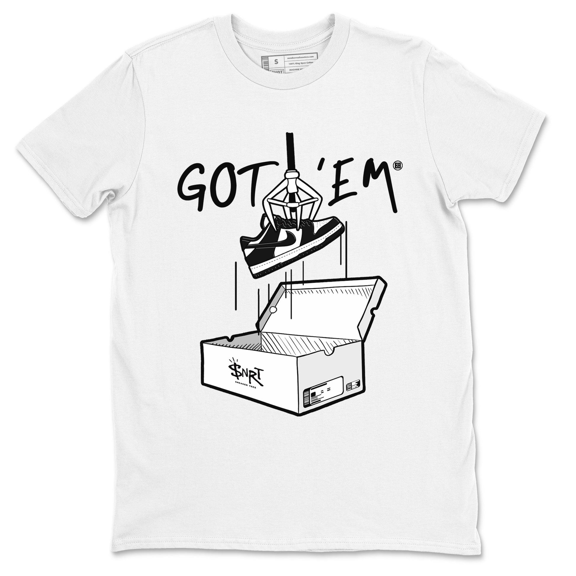 Dunk Low Panda shirt to match jordans New Treasure Hunter sneaker tees Dunk Panda SNRT Sneaker Release Tees unisex cotton White 2 crew neck shirt