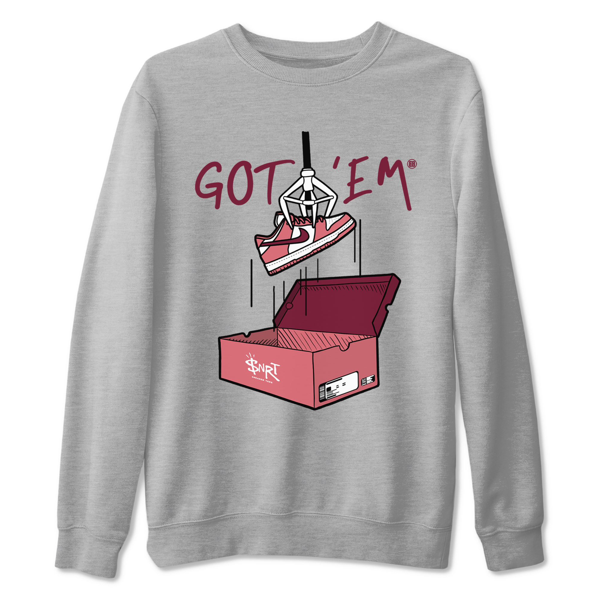 Dunk Valentine's Day shirt to match jordans New Treasure Hunter sneaker tees Dunk Valentines Day SNRT Sneaker Release Tees unisex cotton Heather Grey 2 crew neck shirt