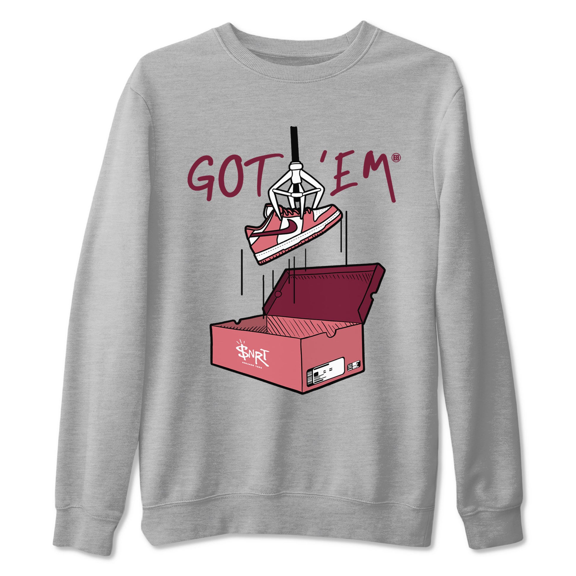 Dunk Valentine's Day shirt to match jordans New Treasure Hunter sneaker tees Dunk Valentines Day SNRT Sneaker Release Tees unisex cotton Heather Grey 2 crew neck shirt