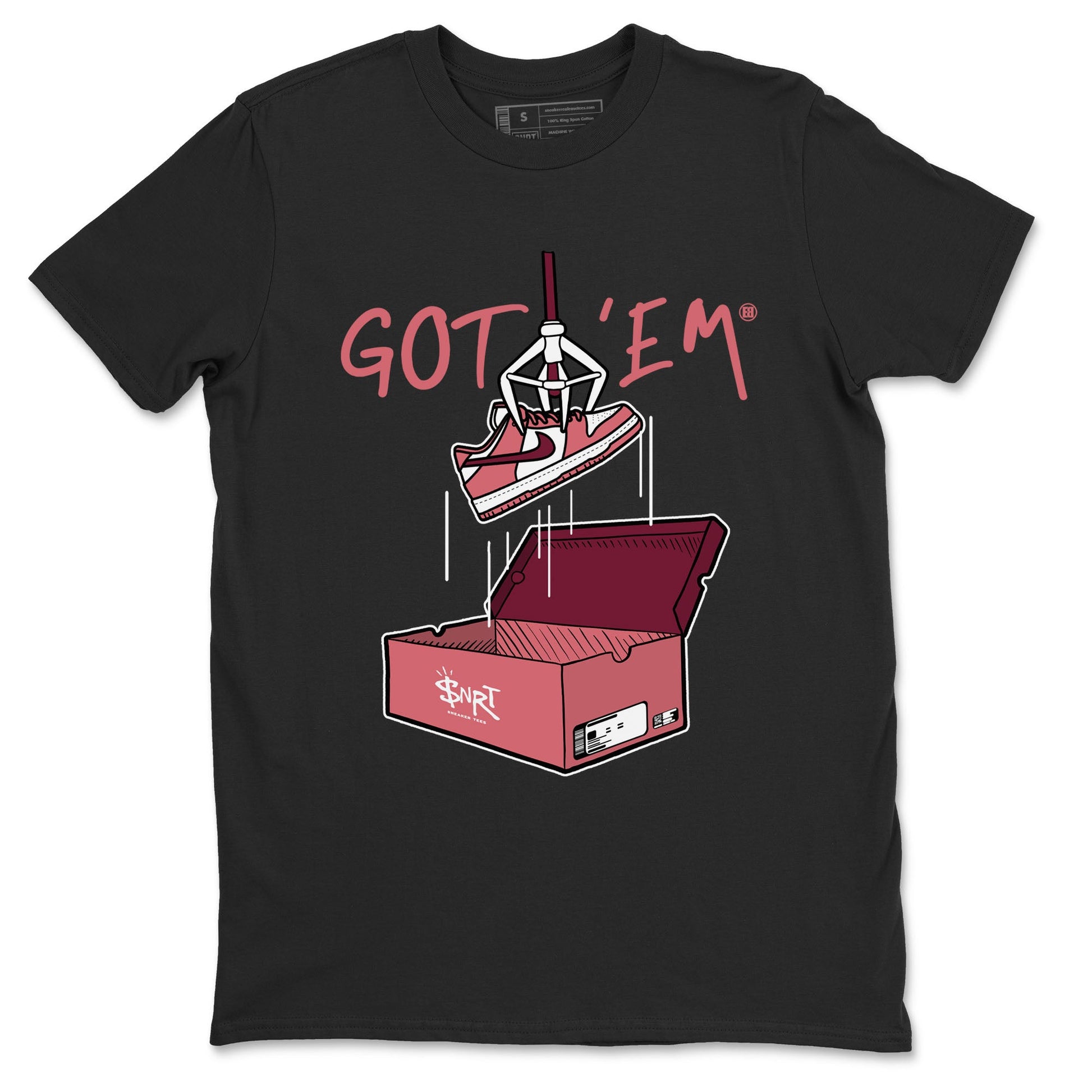 Dunk Valentine's Day shirt to match jordans New Treasure Hunter sneaker tees Dunk Valentines Day SNRT Sneaker Release Tees unisex cotton Black 2 crew neck shirt