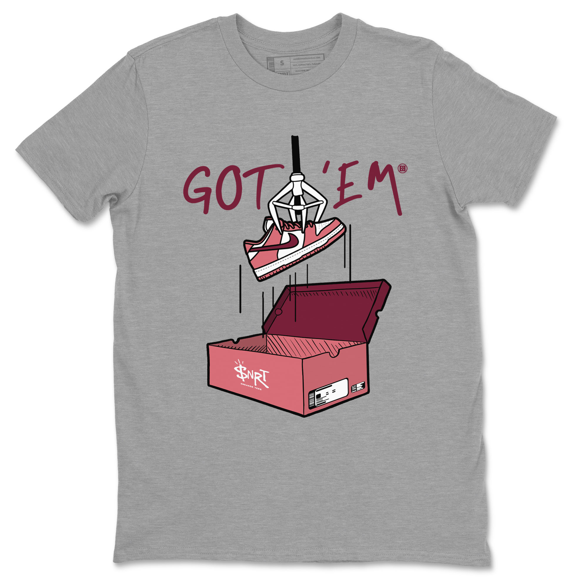 Dunk Valentine's Day shirt to match jordans New Treasure Hunter sneaker tees Dunk Valentines Day SNRT Sneaker Release Tees unisex cotton Heather Grey 2 crew neck shirt