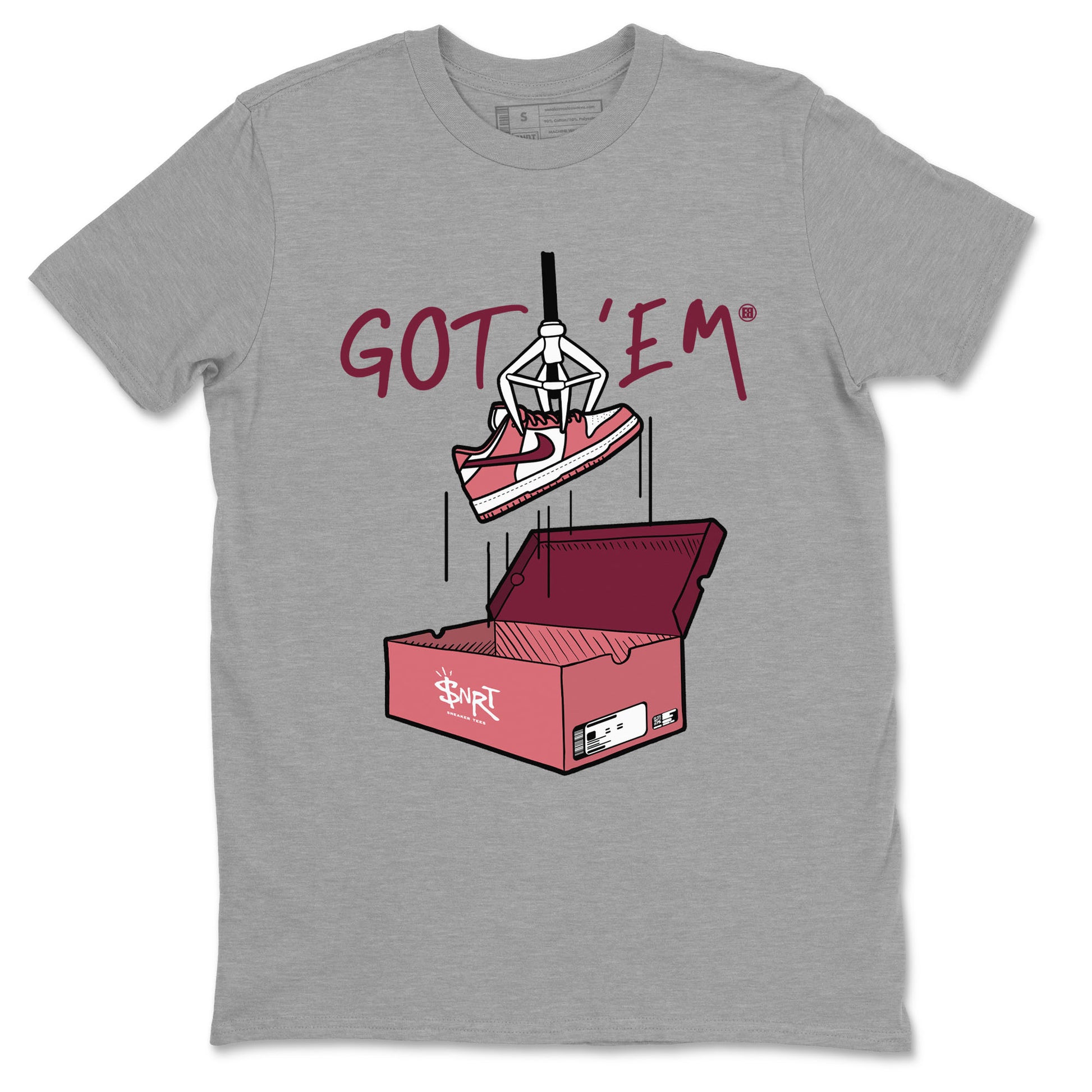 Dunk Valentine's Day shirt to match jordans New Treasure Hunter sneaker tees Dunk Valentines Day SNRT Sneaker Release Tees unisex cotton Heather Grey 2 crew neck shirt