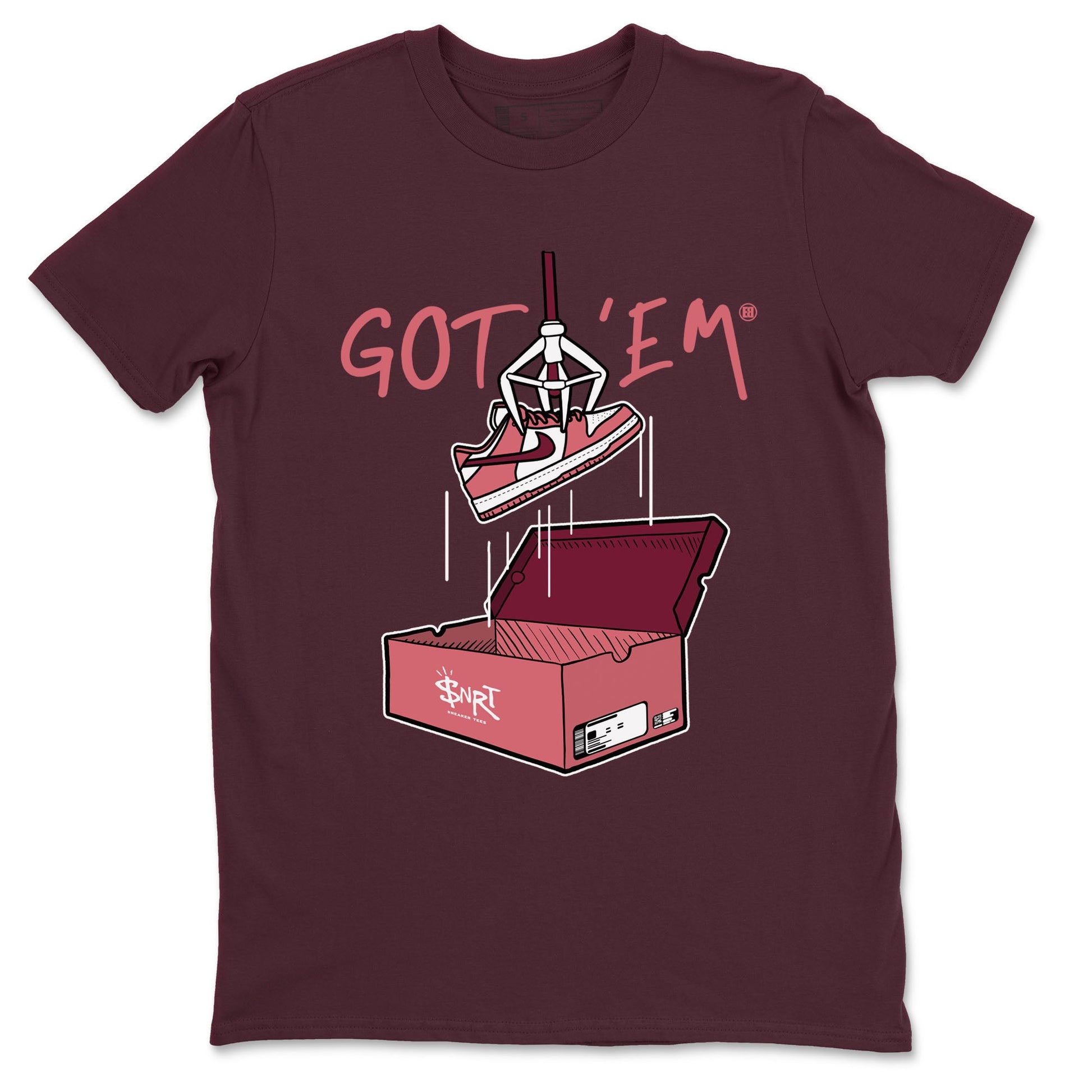 Dunk Valentine's Day shirt to match jordans New Treasure Hunter sneaker tees Dunk Valentines Day SNRT Sneaker Release Tees unisex cotton Maroon 2 crew neck shirt