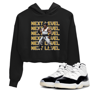 11s Gratitude shirt to match jordans Next Level sneaker tees Air Jordan 11 Gratitude SNRT Sneaker Tees Sneaker Matching Shirt Black 1 Crop T-Shirt