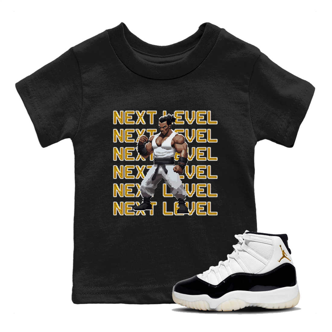 11s Gratitude shirt to match jordans Next Level sneaker tees Air Jordan 11 Gratitude SNRT Sneaker Tees Sneaker Matching Shirt Baby Toddler Black 1 T-Shirt