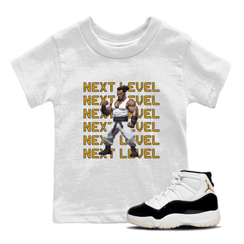 11s Gratitude shirt to match jordans Next Level sneaker tees Air Jordan 11 Gratitude SNRT Sneaker Tees Sneaker Matching Shirt Baby Toddler White 1 T-Shirt