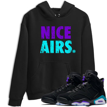 Air Jordan 6 Aqua shirt to match jordans Nice Airs sneaker tees AJ6 Aqua SNRT Sneaker Release Tees Unisex Black 1 T-Shirt