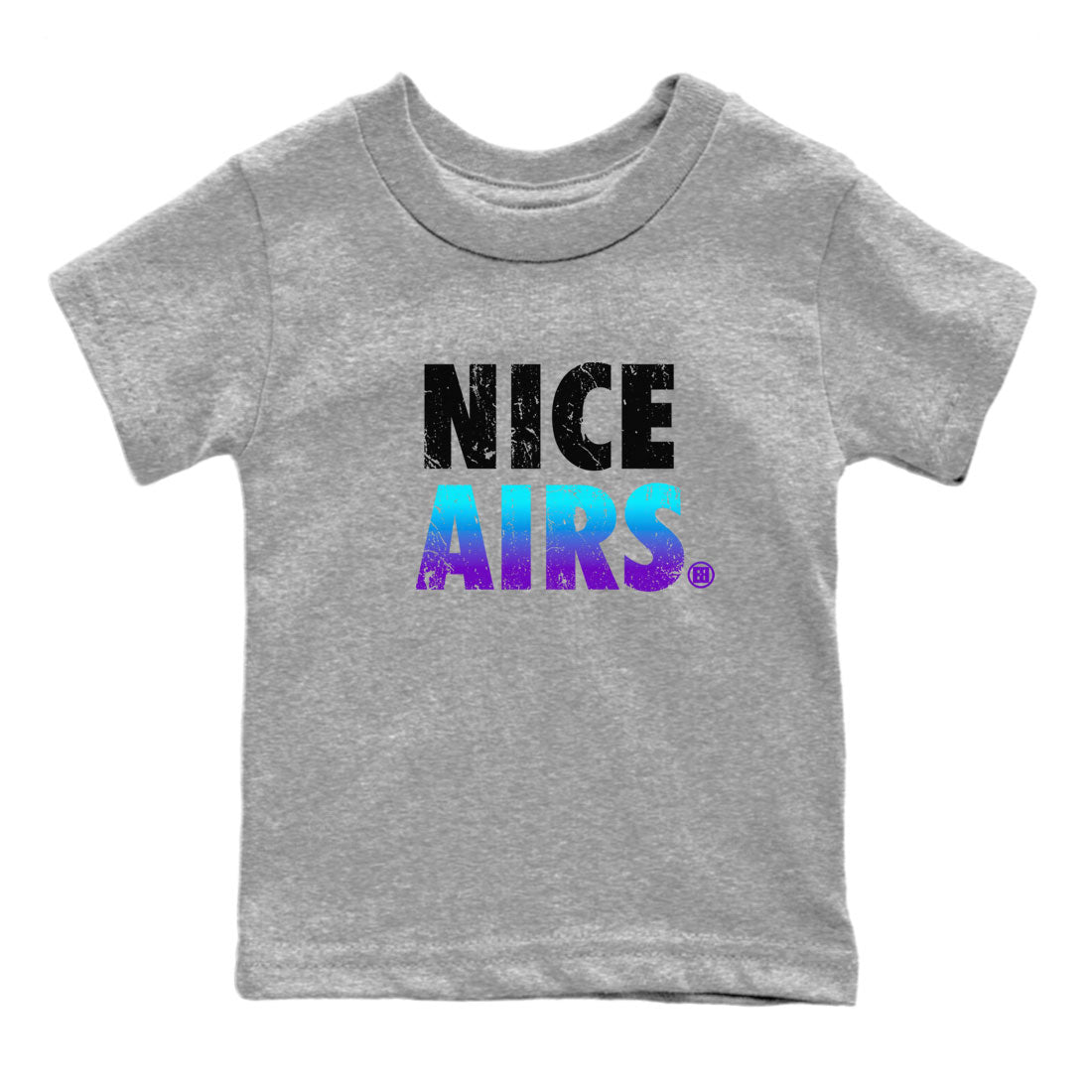 Air Jordan 6 Aqua shirt to match jordans Nice Airs sneaker tees AJ6 Aqua SNRT Sneaker Release Tees Baby Toddler Heather Grey 2 T-Shirt