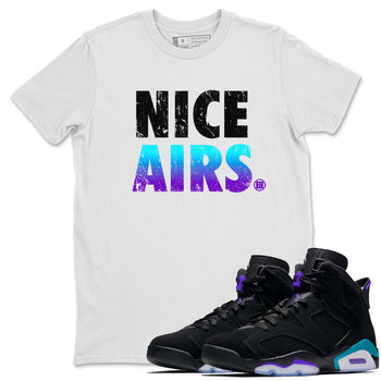 Air Jordan 6 Aqua shirt to match jordans Nice Airs sneaker tees AJ6 Aqua SNRT Sneaker Release Tees Unisex White 1 T-Shirt