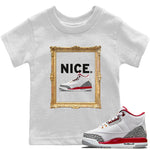 Jordan 3 Cardinal Sneaker Match Tees Nice Sneaker Tees Jordan 3 Cardinal Sneaker Release Tees Kids Shirts