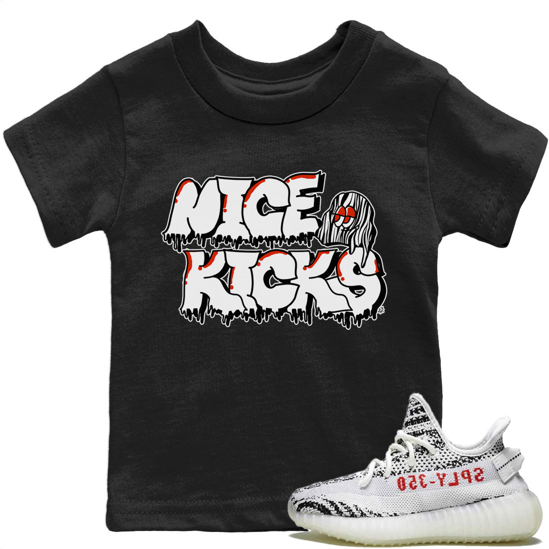 Yeezy 350 Zebra Sneaker Match Tees Nice Kicks Sneaker Tees Yeezy 350 Zebra Sneaker Release Tees Kids Shirts