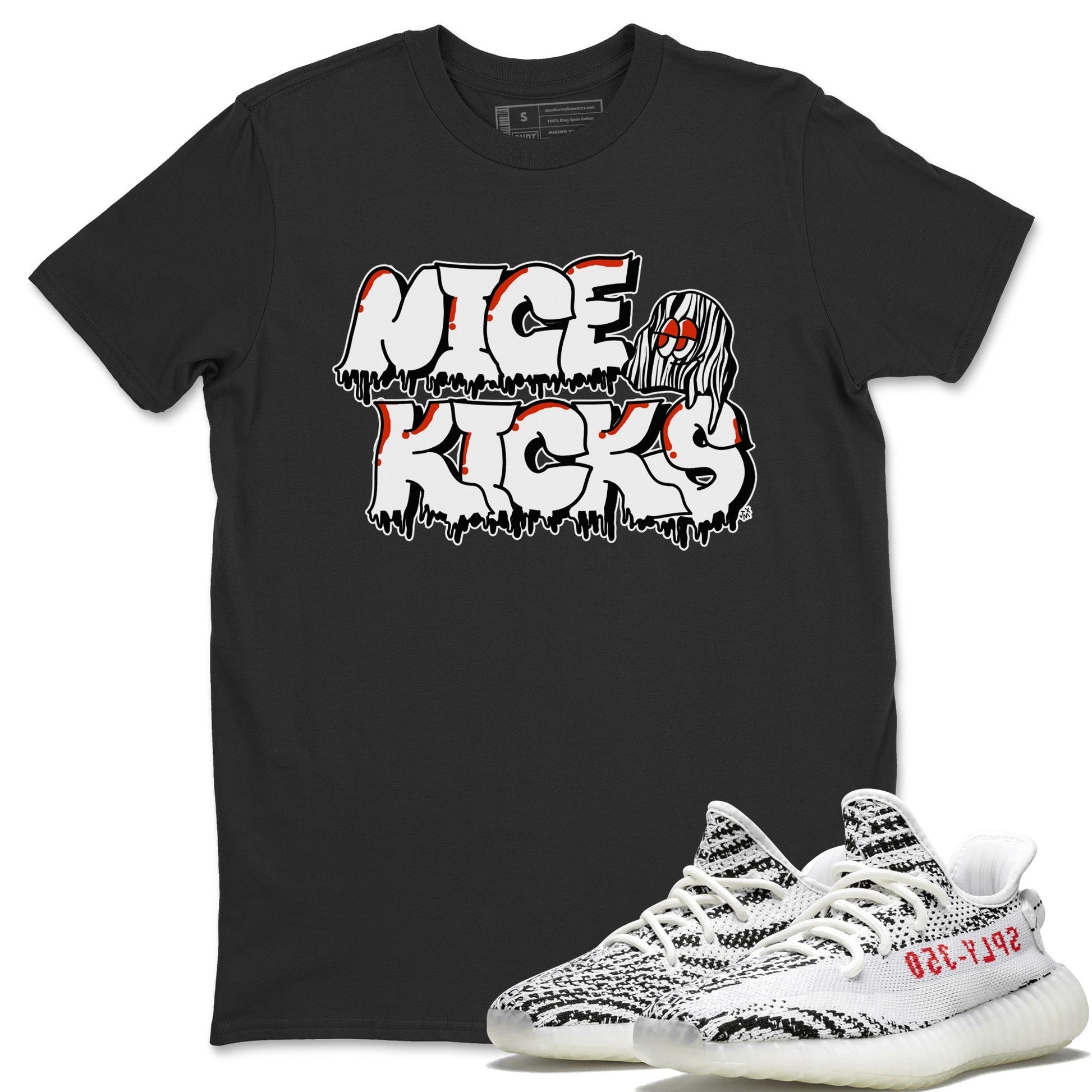 Yeezy 350 Zebra Sneaker Match Tees Nice Kicks Sneaker Tees Yeezy 350 Zebra Sneaker Release Tees Unisex Shirts