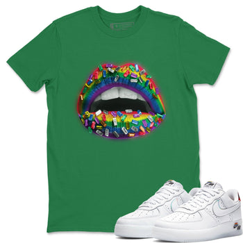 Force 1 Betrue Sneaker Match Tees Lips Jewel Sneaker Tees Force 1 Betrue Sneaker Release Tees Unisex Shirts