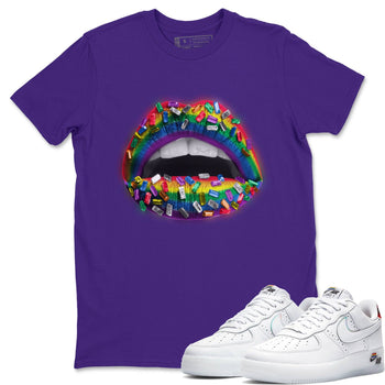 Force 1 Betrue Sneaker Match Tees Lips Jewel Sneaker Tees Force 1 Betrue Sneaker Release Tees Unisex Shirts