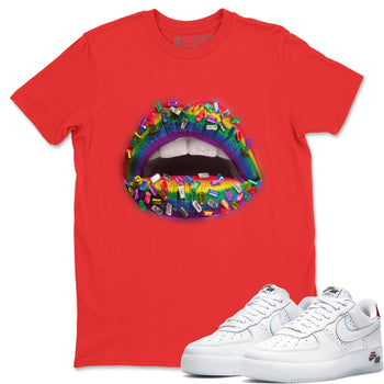 Force 1 Betrue Sneaker Match Tees Lips Jewel Sneaker Tees Force 1 Betrue Sneaker Release Tees Unisex Shirts