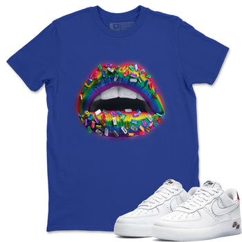 Force 1 Betrue Sneaker Match Tees Lips Jewel Sneaker Tees Force 1 Betrue Sneaker Release Tees Unisex Shirts