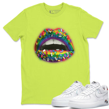 Force 1 Betrue Sneaker Match Tees Lips Jewel Sneaker Tees Force 1 Betrue Sneaker Release Tees Unisex Shirts