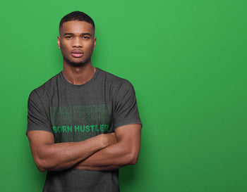 Jordan 1 Lucky Green Sneaker Match Tees Born Hustler Sneaker Tees Jordan 1 Lucky Green Sneaker Release Tees Unisex Shirts