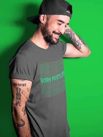 Jordan 1 Lucky Green Sneaker Match Tees Born Hustler Sneaker Tees Jordan 1 Lucky Green Sneaker Release Tees Unisex Shirts