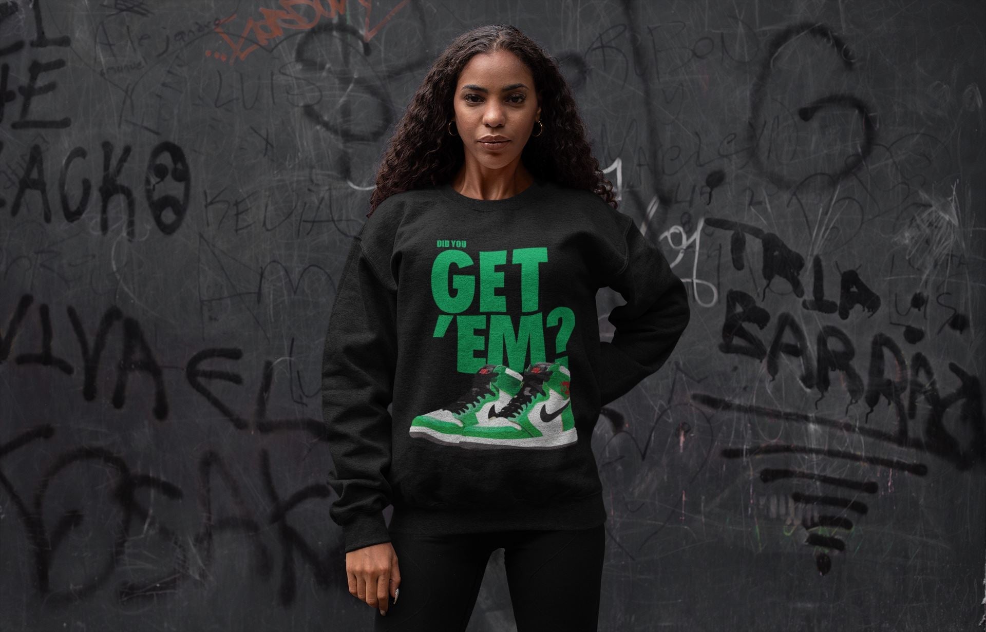 Jordan 1 Lucky Green Sneaker Match Tees Did You Get Em SNRT Sneaker Tees Jordan 1 Lucky Green SNRT Sneaker Release Tees Unisex Shirts
