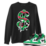Jordan 1 Lucky Green Sneaker Match Tees Dollar Camo Sneaker Tees Jordan 1 Lucky Green Sneaker Release Tees Unisex Shirts