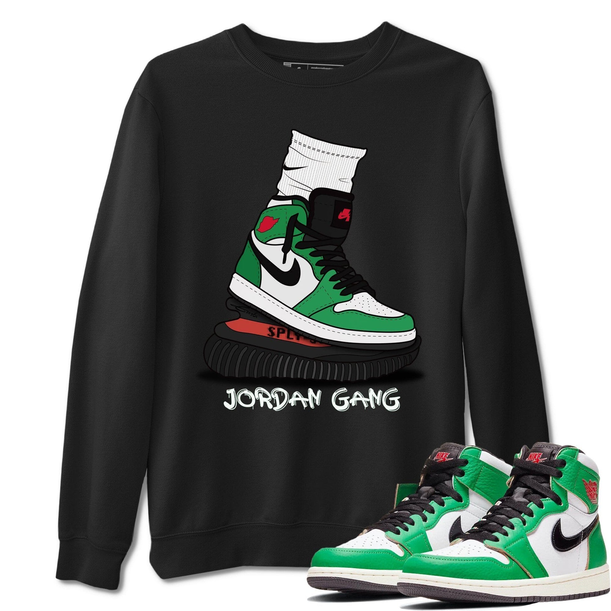 Jordan 1 Lucky Green Sneaker Match Tees Jordan Gang Sneaker Tees Jordan 1 Lucky Green Sneaker Release Tees Unisex Shirts