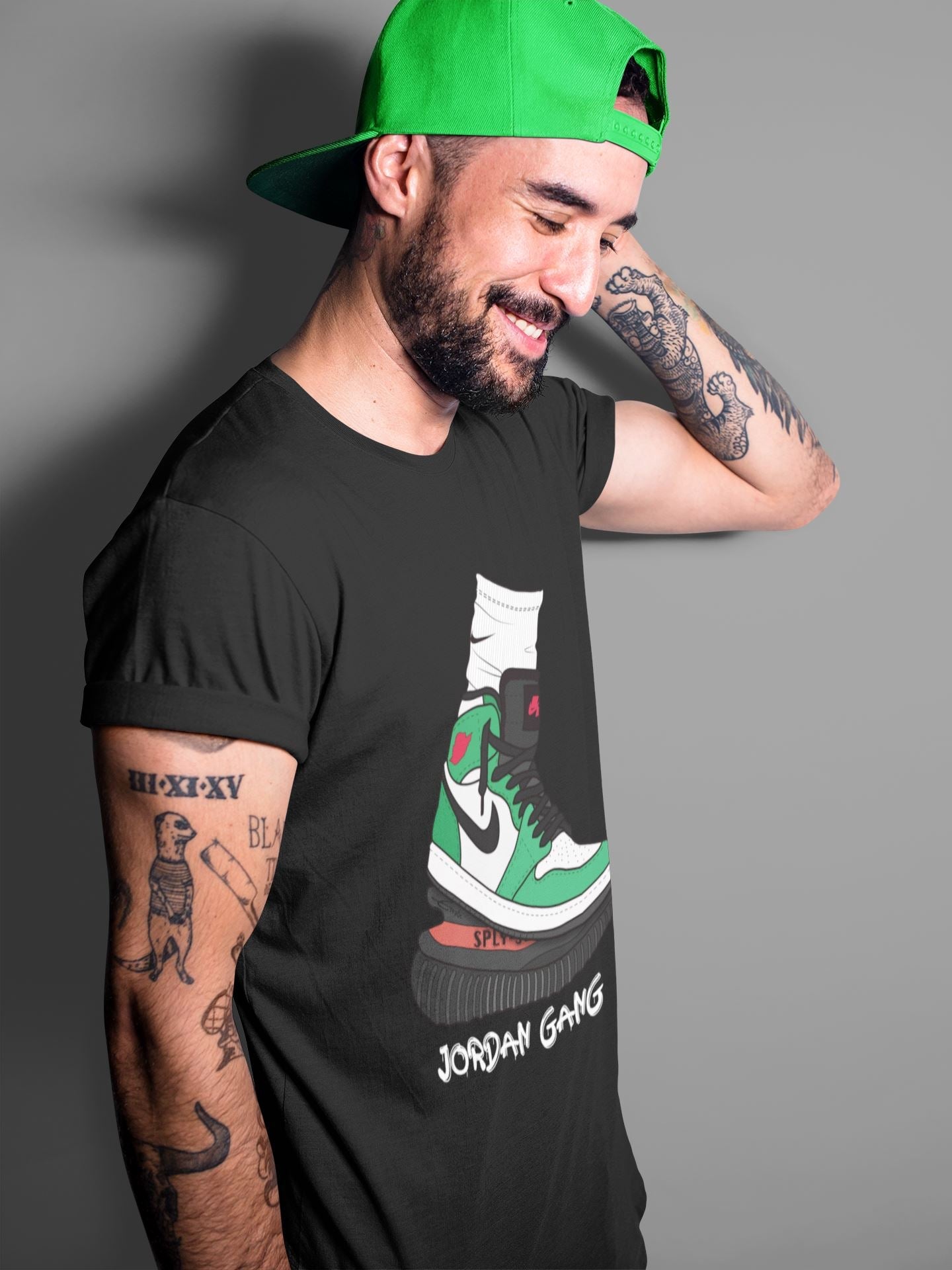 Jordan 1 Lucky Green Sneaker Match Tees Jordan Gang Sneaker Tees Jordan 1 Lucky Green Sneaker Release Tees Unisex Shirts