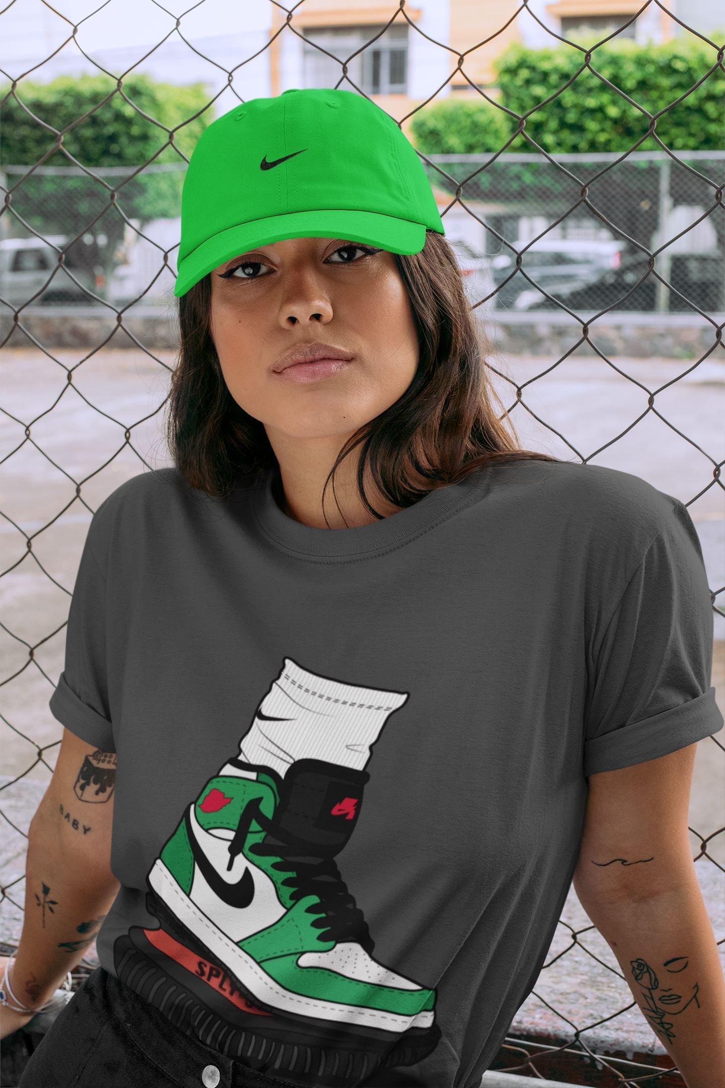 Jordan 1 Lucky Green Sneaker Match Tees Jordan Gang Sneaker Tees Jordan 1 Lucky Green Sneaker Release Tees Unisex Shirts