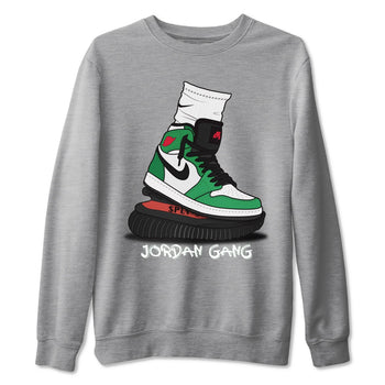 Jordan 1 Lucky Green Sneaker Match Tees Jordan Gang Sneaker Tees Jordan 1 Lucky Green Sneaker Release Tees Unisex Shirts