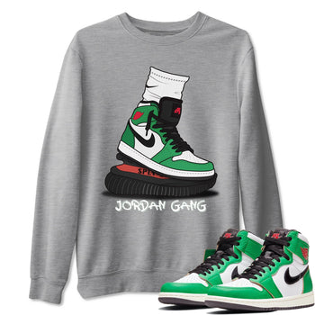 Jordan 1 Lucky Green Sneaker Match Tees Jordan Gang Sneaker Tees Jordan 1 Lucky Green Sneaker Release Tees Unisex Shirts