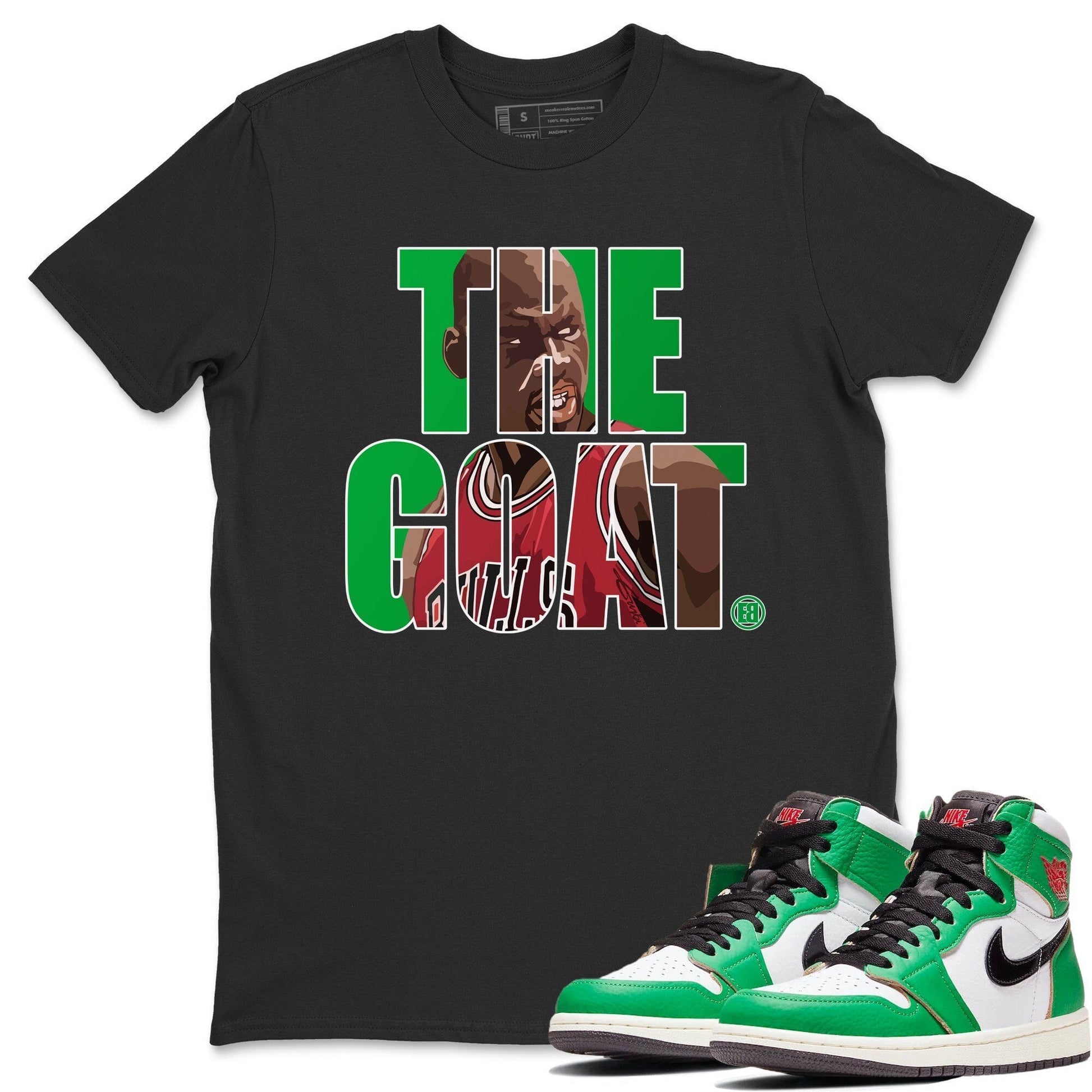 Jordan 1 Lucky Green Sneaker Match Tees The Goat Sneaker Tees Jordan 1 Lucky Green Sneaker Release Tees Unisex Shirts