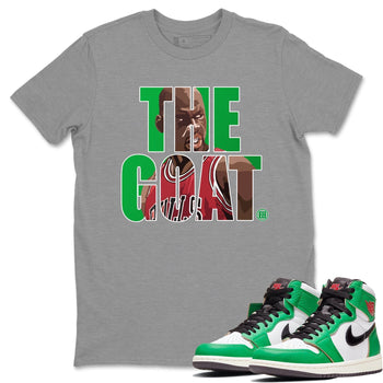 Jordan 1 Lucky Green Sneaker Match Tees The Goat Sneaker Tees Jordan 1 Lucky Green Sneaker Release Tees Unisex Shirts