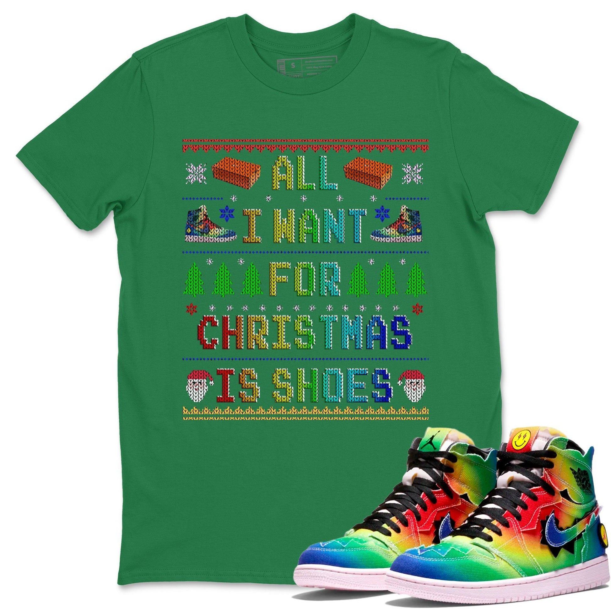 Jordan 1 J Balvin Sneaker Match Tees All I Want For Christmas Is Shoes Sneaker Tees Jordan 1 J Balvin Sneaker Release Tees Unisex Shirts