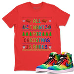 Jordan 1 J Balvin Sneaker Match Tees All I Want For Christmas Is Shoes Sneaker Tees Jordan 1 J Balvin Sneaker Release Tees Unisex Shirts