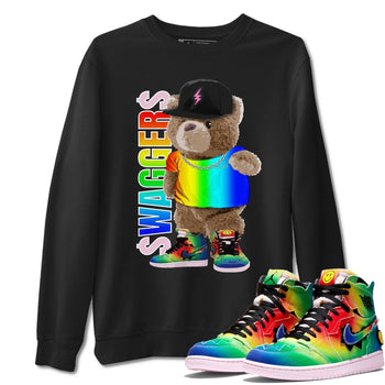 Jordan 1 J Balvin Sneaker Match Tees Bear Swaggers Sneaker Tees Jordan 1 J Balvin Sneaker Release Tees Unisex Shirts
