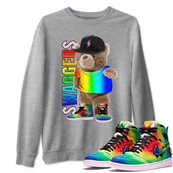 Jordan 1 J Balvin Sneaker Match Tees Bear Swaggers Sneaker Tees Jordan 1 J Balvin Sneaker Release Tees Unisex Shirts
