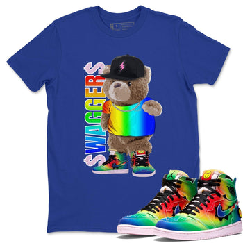 Jordan 1 J Balvin Sneaker Match Tees Bear Swaggers Sneaker Tees Jordan 1 J Balvin Sneaker Release Tees Unisex Shirts