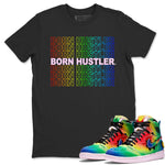 Jordan 1 J Balvin Sneaker Match Tees Born Hustler Sneaker Tees Jordan 1 J Balvin Sneaker Release Tees Unisex Shirts