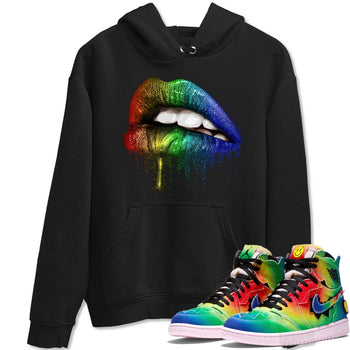 Jordan 1 J Balvin Sneaker Match Tees Dripping Lips Sneaker Tees Jordan 1 J Balvin Sneaker Release Tees Unisex Shirts