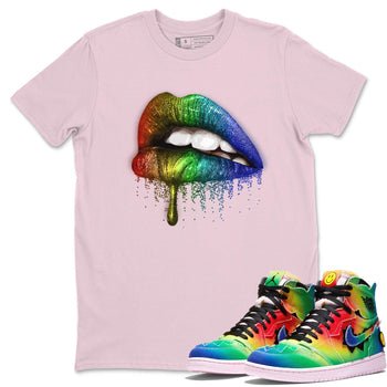 Jordan 1 J Balvin Sneaker Match Tees Dripping Lips Sneaker Tees Jordan 1 J Balvin Sneaker Release Tees Unisex Shirts