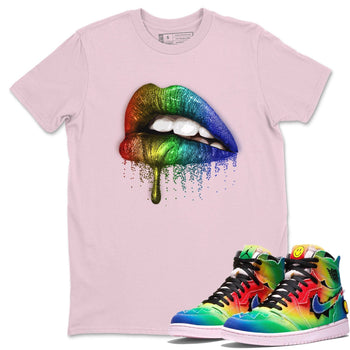 Jordan 1 J Balvin Sneaker Match Tees Dripping Lips Sneaker Tees Jordan 1 J Balvin Sneaker Release Tees Unisex Shirts