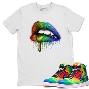 Jordan 1 J Balvin Sneaker Match Tees Dripping Lips Sneaker Tees Jordan 1 J Balvin Sneaker Release Tees Unisex Shirts