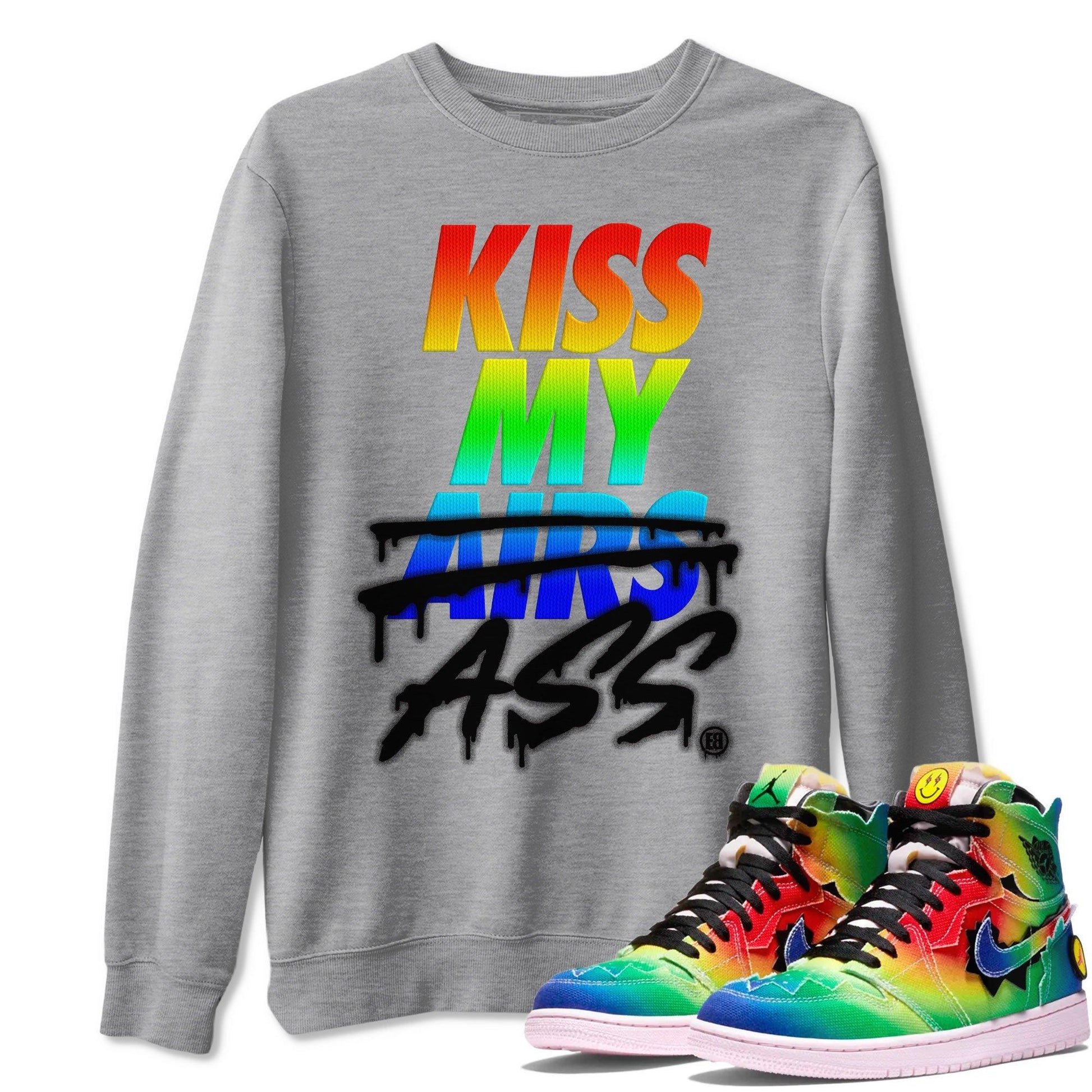 Jordan 1 J Balvin Sneaker Match Tees Kiss My Ass Sneaker Tees Jordan 1 J Balvin Sneaker Release Tees Unisex Shirts