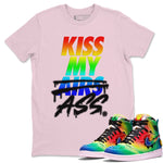 Jordan 1 J Balvin Sneaker Match Tees Kiss My Ass Sneaker Tees Jordan 1 J Balvin Sneaker Release Tees Unisex Shirts