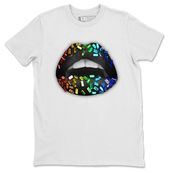Jordan 1 J Balvin Sneaker Match Tees Lips Jewel Sneaker Tees Jordan 1 J Balvin Sneaker Release Tees Unisex Shirts