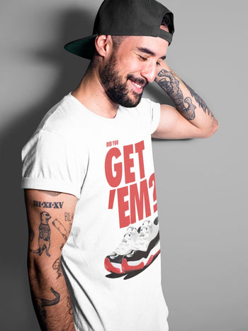 Jordan 11 Concord Bred Sneaker Match Tees Did You Get Em SNRT Sneaker Tees Jordan 11 Concord Bred SNRT Sneaker Release Tees Unisex Shirts