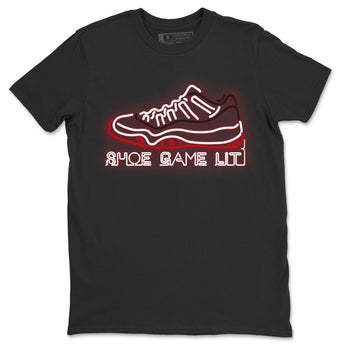 Jordan 11 Concord Bred Sneaker Match Tees  Shoe Game lit Sneaker Tees Jordan 11 Concord Bred Sneaker Release Tees Unisex Shirts