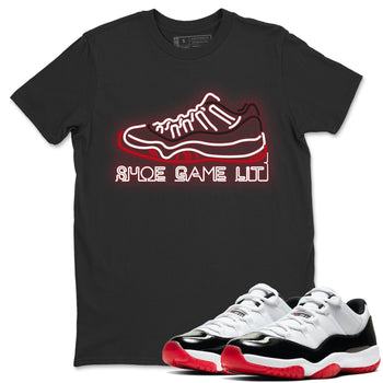 Jordan 11 Concord Bred Sneaker Match Tees  Shoe Game lit Sneaker Tees Jordan 11 Concord Bred Sneaker Release Tees Unisex Shirts