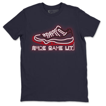 Jordan 11 Concord Bred Sneaker Match Tees  Shoe Game lit Sneaker Tees Jordan 11 Concord Bred Sneaker Release Tees Unisex Shirts