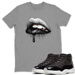 Jordan 11 Jubilee Sneaker Match Tees Dripping Lips Sneaker Tees Jordan 11 Jubilee Sneaker Release Tees Unisex Shirts